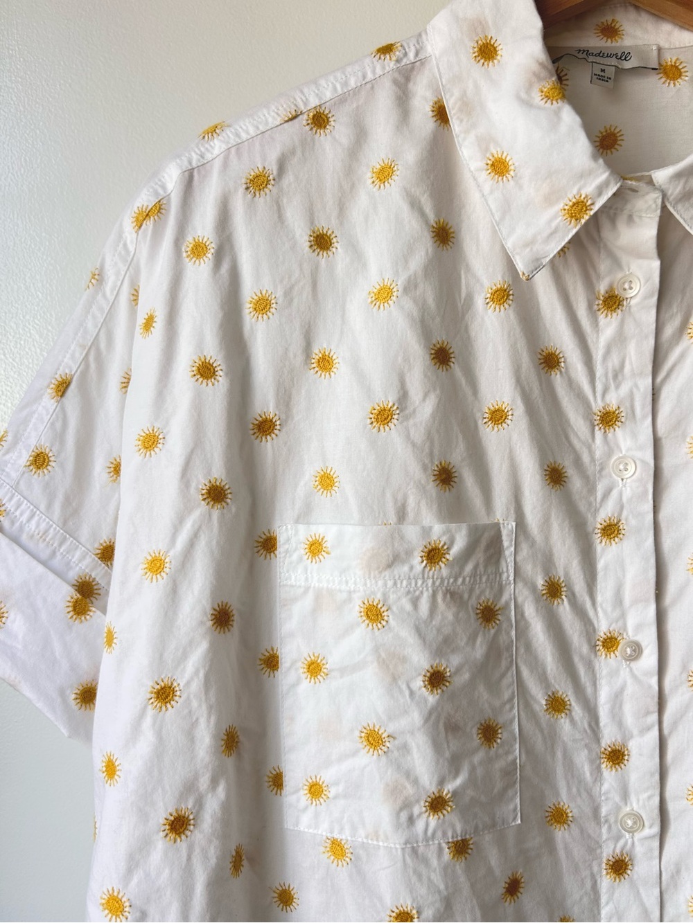 Madewell Sun Embroidered Courier Shirt
